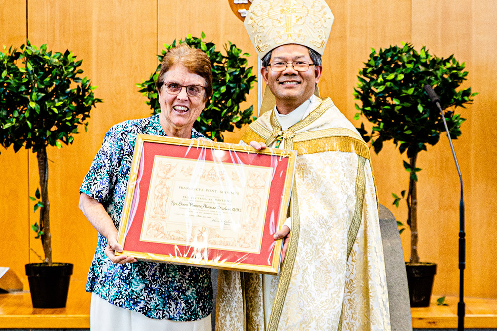 Papal Honours Sr Venera Bishop Vincent