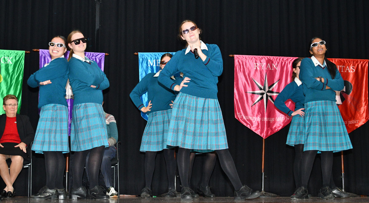 Catherine McAuley Westmead students lip syncing