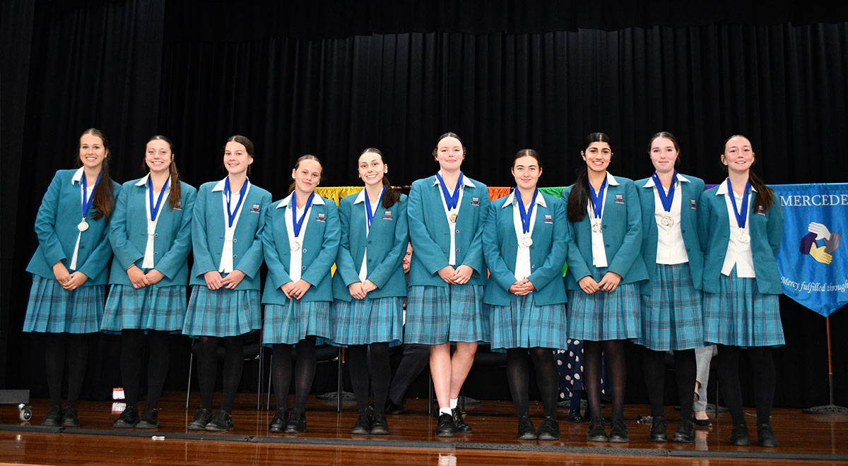 Intermediate Netball Team from Catherine McAuley Westmead