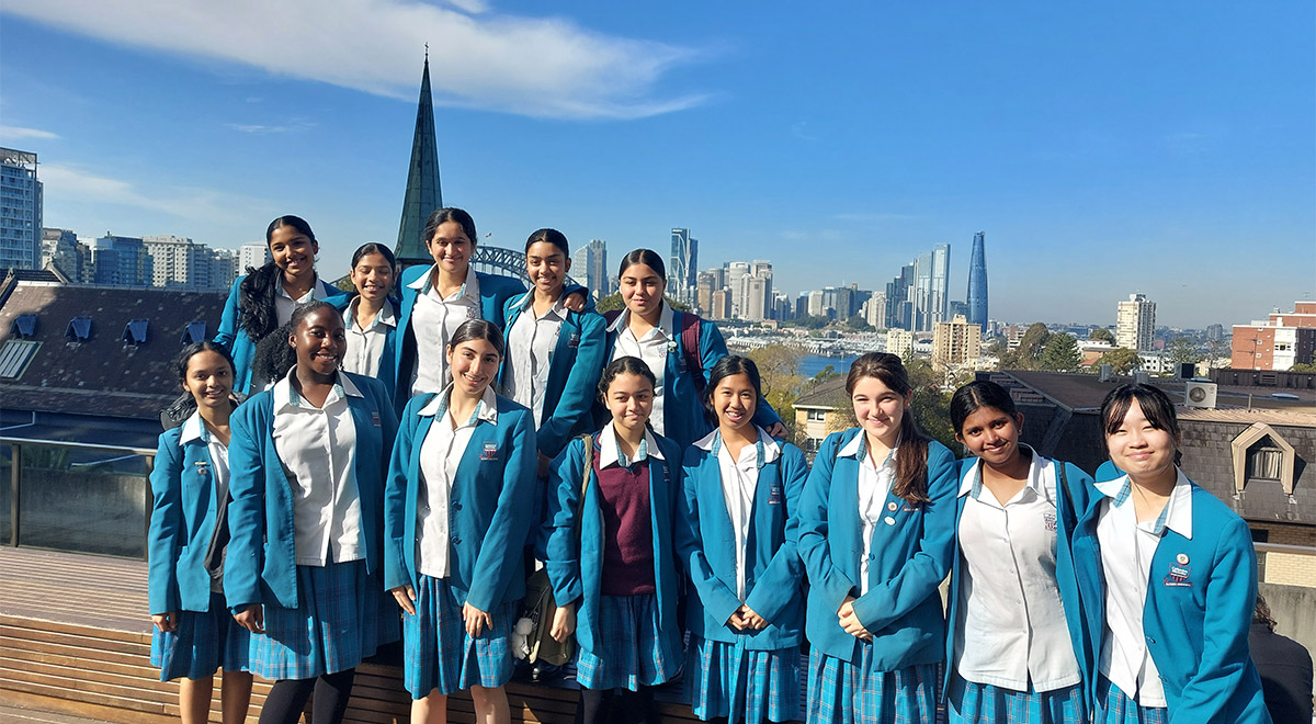 Catherine McAuley Westmead students in North Sydney Monte Sant' Anglo Mercy College