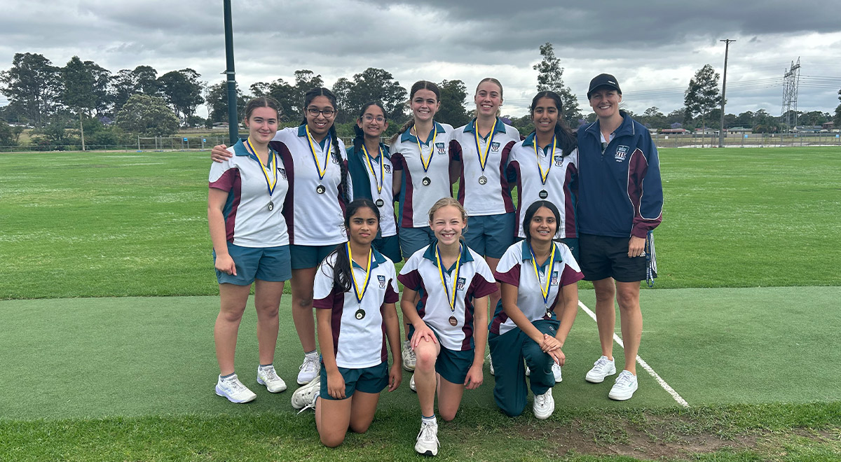 The McAuley Teal Cricket Team were silver medalists this cricket season.