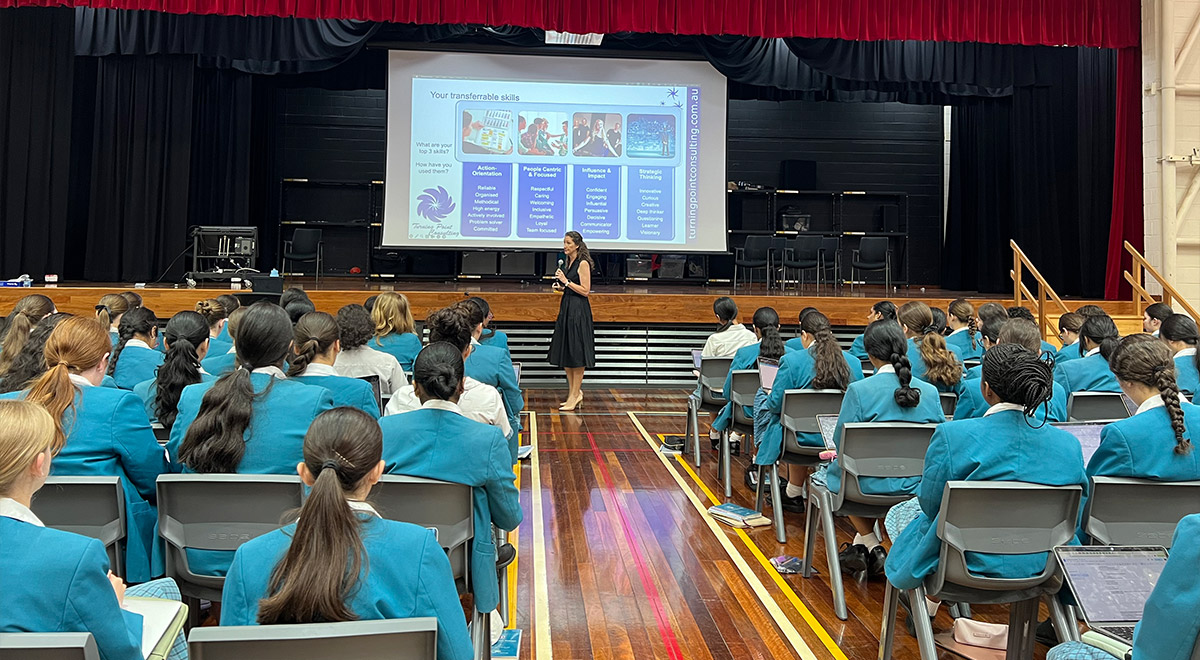 Year 9 McAuley Westmead students receive career advice