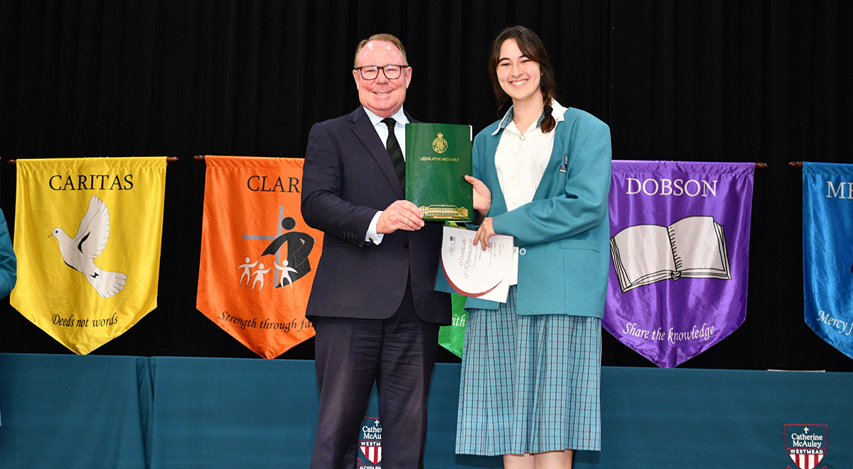 Yr 11 Parliamentary Award 2024 - Elisha Z.