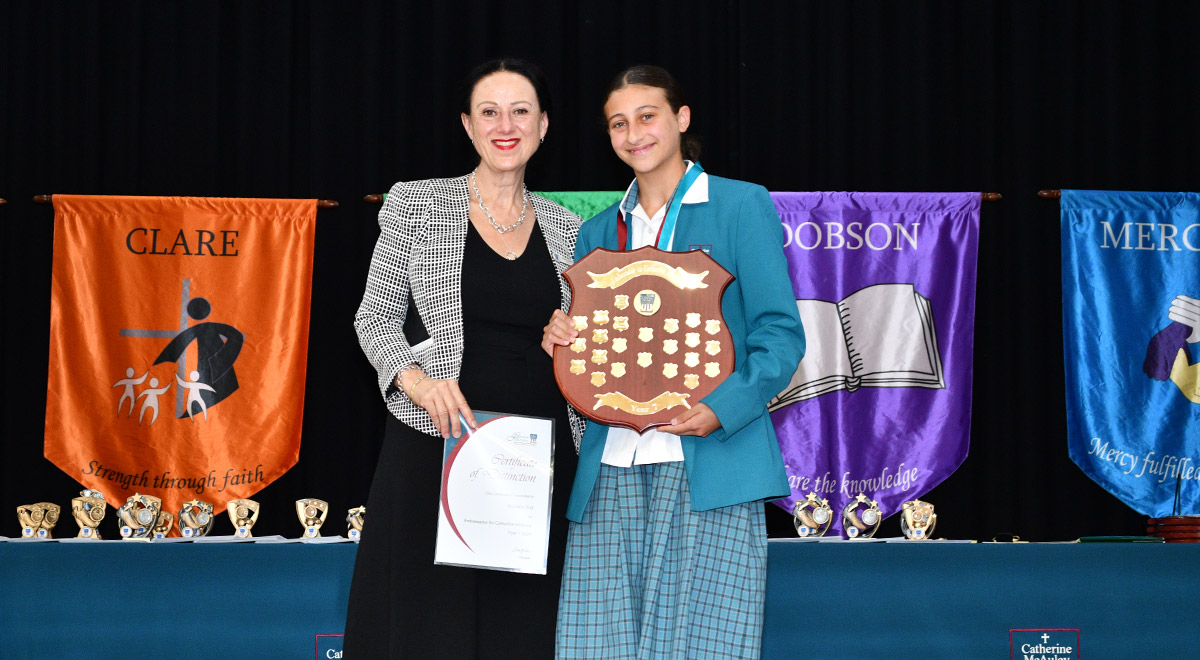 Year 7 Ambassador for Catherine McAuley 2024 - Auriella E